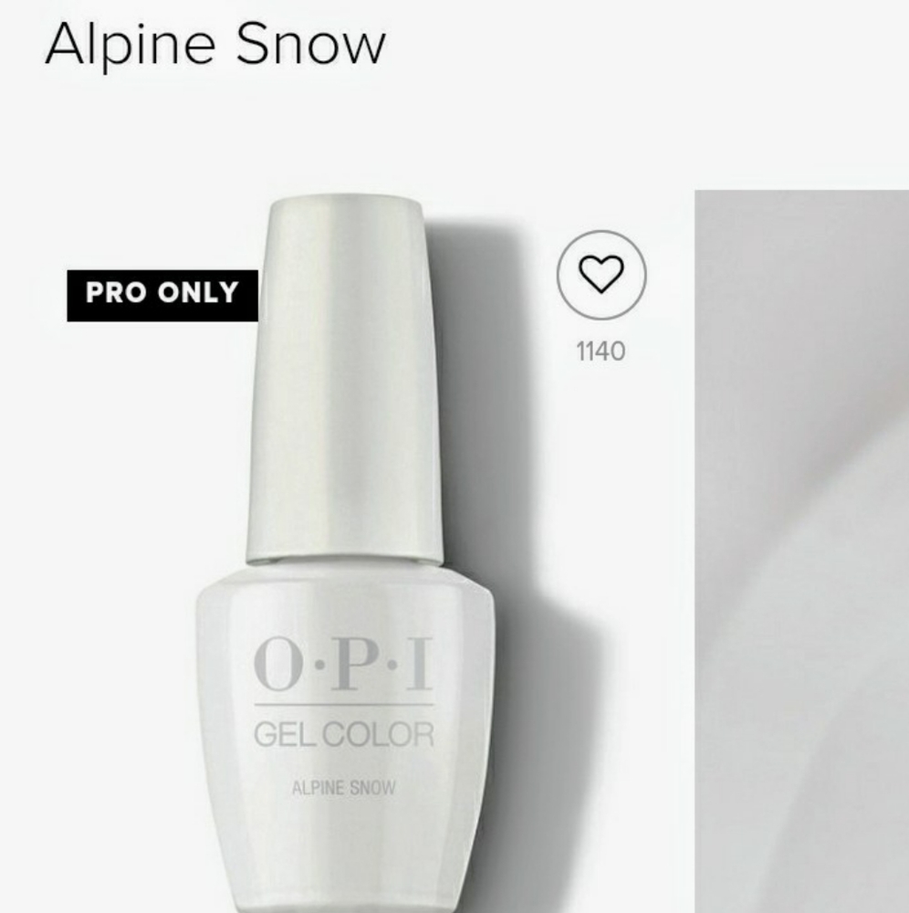 OPI Gel Color Alpine Snow